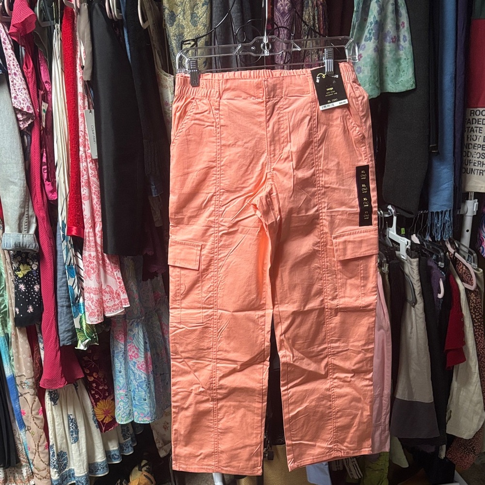 Peach Cargo pants girls xl nwt